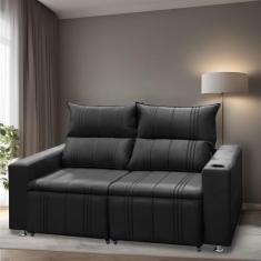 Sofá 2 lugares Retrátil e Reclinável Madri 1,50M C/Molas - Veludo Shop