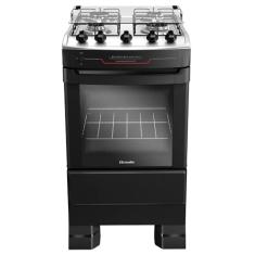 Fogão Mueller 4 bocas Preto com acendimento automático total Bivolt MFI4BF