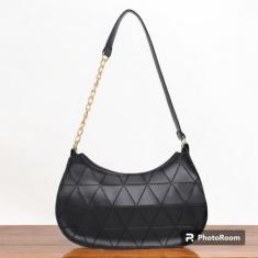 Bolsa Baguete Feminina Corrente Minimalista Tiracolo De Ombro Transver