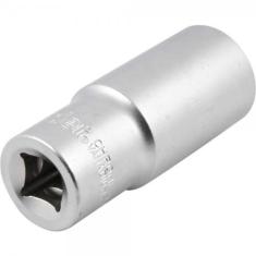 Soquete Estriado Encaixe 1/2" 24mm Longo Aço Cromo Vanádio Vonder 76mm