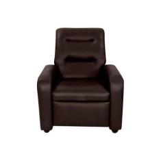 Poltrona do Papai Reclinável Classic Sintetico Marrom Matri - Matrix