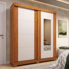 Guarda-roupa Casal 160cm 2 Portas de Correr com Espelho Flex Color 100