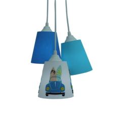 Lustre Pendente Quarto Infantil Surf e Fusca