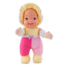 Boneca Baby Pérola Amarela 30 cm Antialérgica