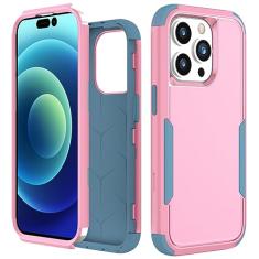 Capa de telefone de armadura híbrida à prova de choque para iPhone 14 13 12 Pro 11 XR XS Max para iPhone 11 Pro Max 14pro rígido PC TPU 2 em 1 capa traseira, T7, para iPhone 14