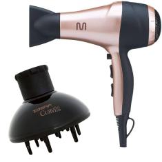 Kit - Secador Multilaser Tourmaline Ion 2000W Eb042 127V + Difusor De Ar Taiff Curves