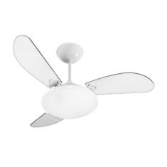 Venti-Delta Ventilador de Teto Slim 3 Velocidades 220v Branco/Transparente