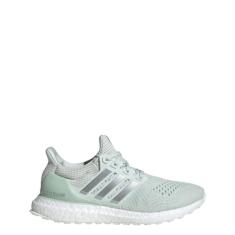 adidas Tênis de corrida feminino Ultraboost Personal Best, Jade cristal/prata metálico/verde linho, 40