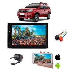 Mp5 Central Multimidia Moldura 2 Din Ford Ecosport Xlt Freestyle + Cam