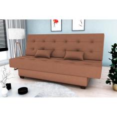 Sofá Cama Laila Veludo Ferrugem E435 - Matrix - LM DECOR