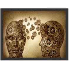 Quadro Decorativo Psicologia Cérebro Consultórios Salas Decorações Com