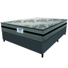 Cama Box Casal King Colchão Gazin Com Molas Ensacadas Rubi 193x203x70c