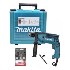 Furadeira de Impacto Makita 760W 13mm Com Kit Brocas e Maleta, 220V