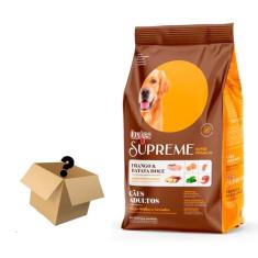 Ração Quatree Supreme Cães Adultos Raças Médias e Grandes Frango e Batata Doce 20kg + Surpresa