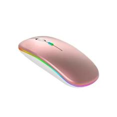 Mouse Sem Fio RGB PC Notebook Recarregável Bluetooth 2.4Ghz E-1300 Pro
