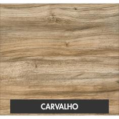 Conjunto Home Office 2 Peças Com 1 Escrivaninha E 1 Estante Com 5 Prateleiras Kuadra Compace Carvalho