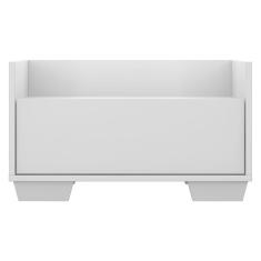 Mesa de Cabeceira 60 Cm com Pés Quadrados Multimóveis Branca