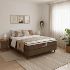 Cama Box Casal Castor Revolution Pocket 138x188x54 + Box Castor
