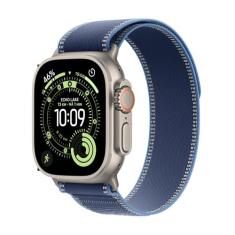 Apple Watch Ultra 3 GPS + Cellular, Caixa em titânio natural de 49 mm com Loop Trail azul/azul‑vivo ‑ M/G