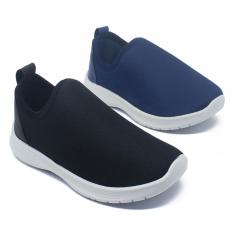 Tênis Feminino Masculino Infantil Calce Fácil Escolar Kit 2-Feminino