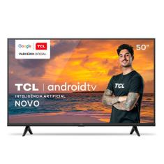 Smart TV TCL LED 4K UHD HDR 50 Android TV com Comando por controle de Voz, Google Assistant e Wi-Fi - 50P615
