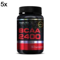 Kit 5X BCAA 2400-60 Tabletes - Probiótica
