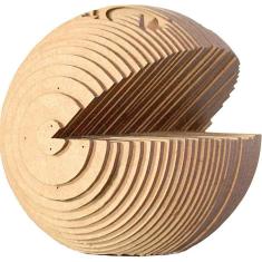 Quebra Cabeça 3D Pacman Decoração Ornamento Enfeite