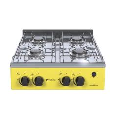 Fogao a Gas Portatil 4 Bocas Venax Grand Petit Vetro Amarelo