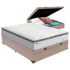 Cama Box Baú Casal e Colchão Molas Amsterdã Probel