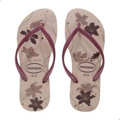 Chinelo Feminino Havaianas Slim Organic-Rosa/Rose