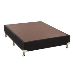 Cama Box Base Viúva Universal Suede Nero Black  (128x188x20) - Ortobom