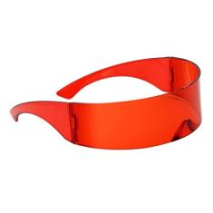 oshhni Óculos de terre Espelhados com Capa Protetora de Uma Peça, Acessório para óculos, Vermelho