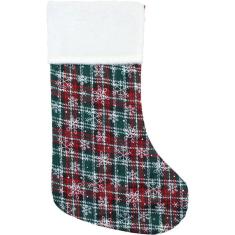 Enfeite Natalino Meia De Natal Decorativo Artesanal De 45cm