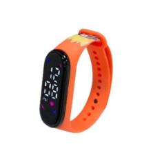 Relógio Digital Led Infantil À Prova D água Pulseira Naruto - Natuto