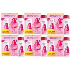 6 Kits Sabonetes Intimo Dermafeme Floral  Cimed