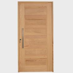 Kit Porta de Madeira Pivotante Frisada Direita 214cmx107cmx12cm PE28 Esel