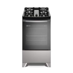 Fogão Electrolux 4 bocas Efficient com PerfectCook Prata (FE4GS)