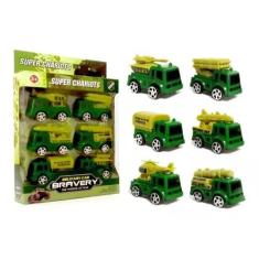 Brinquedo caminhão militar com 8 peças - TOYS