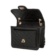 Bolsa Fly Preta Matelassê | Comfort-Feminino