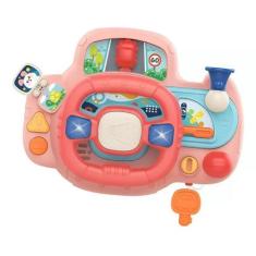 Brinquedo Volante Baby Interativo Rosa com Som e Luzes - FENIX FBB-608