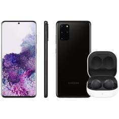 Smartphone Samsung Galaxy S20+ 128Gb Cosmic  - Black + Fone De Ouvido