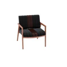 Poltrona Lang Preta e Marrom