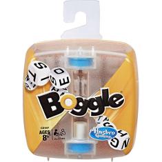 Jogo de tabuleiro Boggle Classic, Hasbro Gaming, jogo de busca de palavras frente a frente.