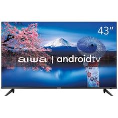 Smart TV 43" Aiwa Full HD AWS-TV-43-BL-02-A Android, Comando de Voz, Dolby Audio, HDR10, Borda Ultrafina