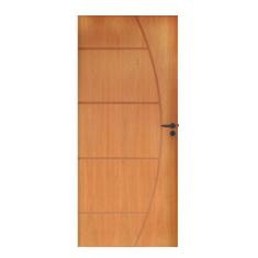 Folha Lisa Imbuia Belissima 6 Fech.Externa Alavanca e Dobradiça Preto 62 x 2,10 Rodam Natural