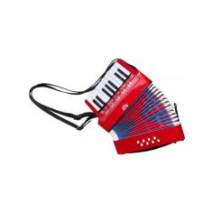Acordeon Infantil 17 Teclas 8 Baixos Vermelho Custom Kids CKAC 17 - RD