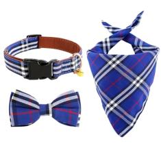 Yizepet Coleira para cães com gravata borboleta e bandana para cães, bandana premium com tecido leve e macio para cães e gatos