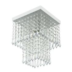 Lustre De Cristal Acrilico Marrycrilic Branco Belissimo! - MARRYLUZ