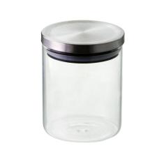 Pote Hermético Vidro Borossilicato Prata 750ml - Mimo Style