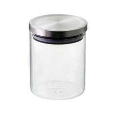 Pote Hermético Vidro Borossilicato Prata 750ml - Mimo Style